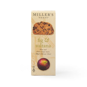 Artisan Biscuits Miller's Toast Fig & Sultana (6x100g)