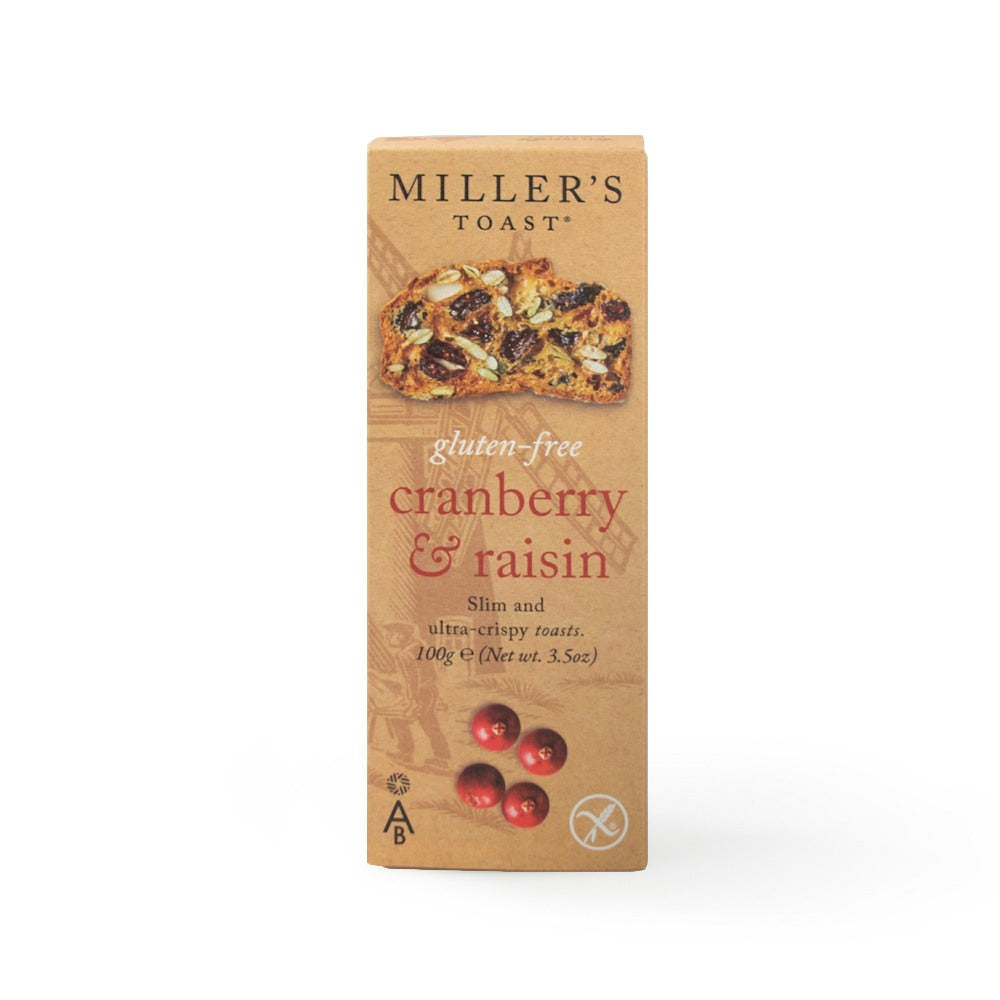 Artisan Biscuits Miller's Toast Gluten-Free Cranberry & Raisin (6x100g)