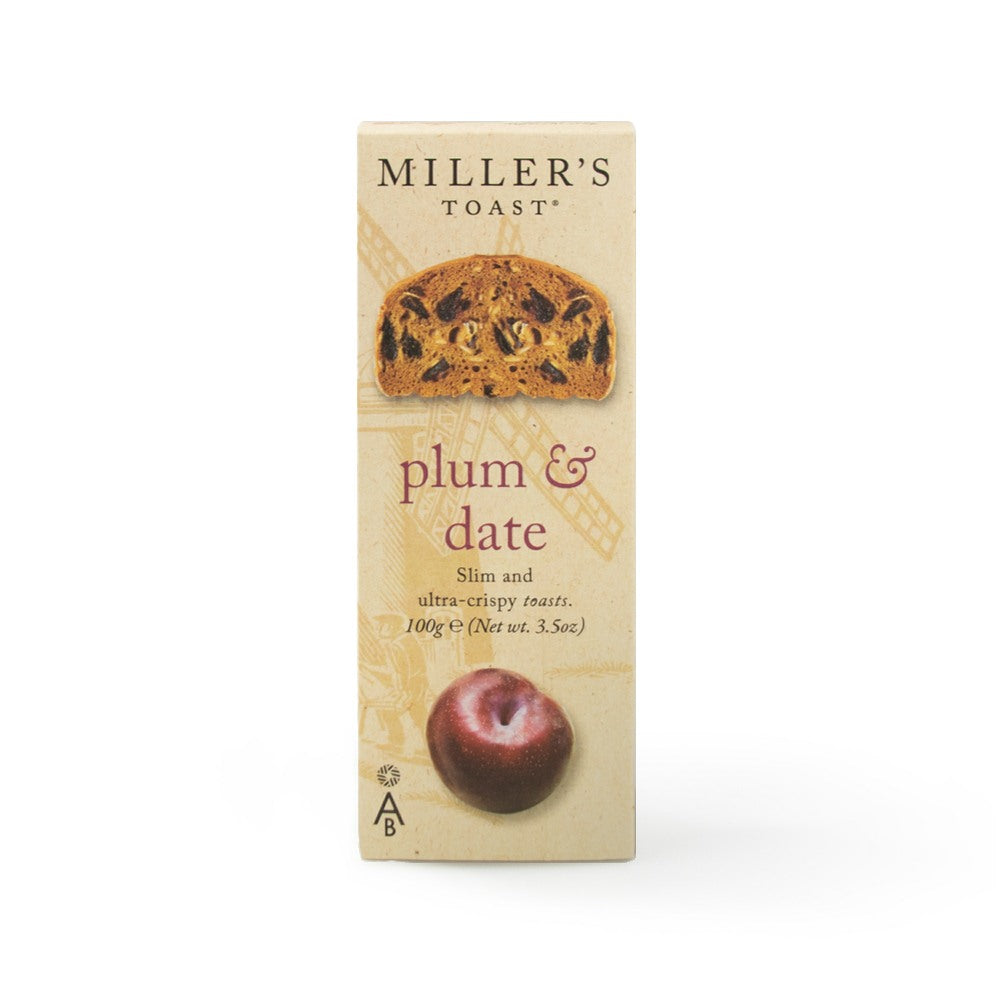 Artisan Biscuits Miller's Toast Plum & Date (6x100g)