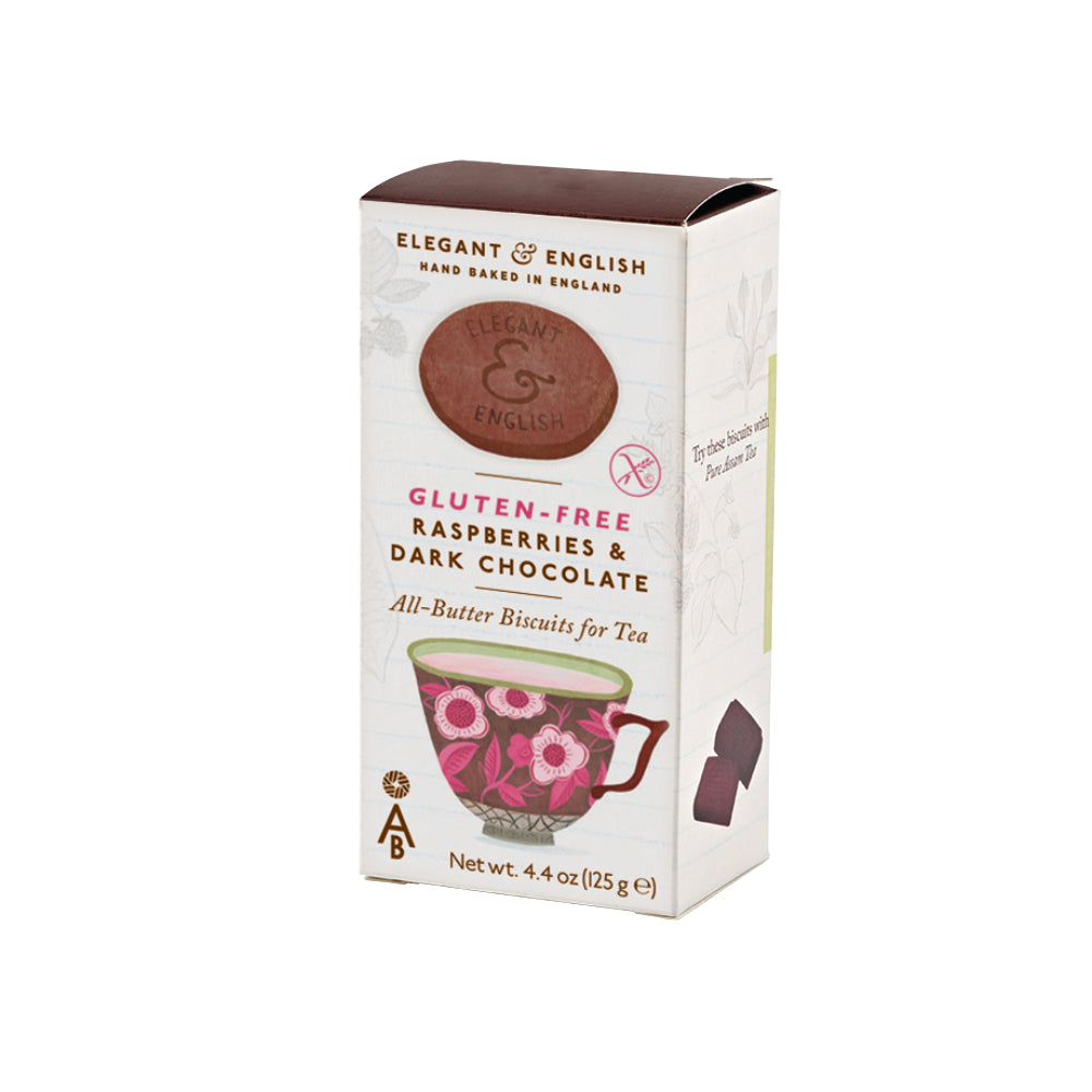 Artisan Biscuits Elegant & English Gluten-Free Raspberries & Dark Chocolate Biscuits (6x140g)