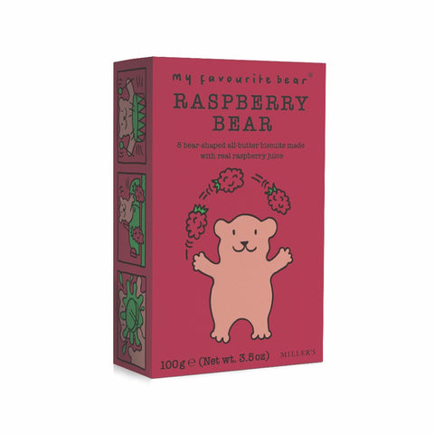 Artisan Biscuits My Favourite Bear Raspberry Bear Biscuits (12x100g)