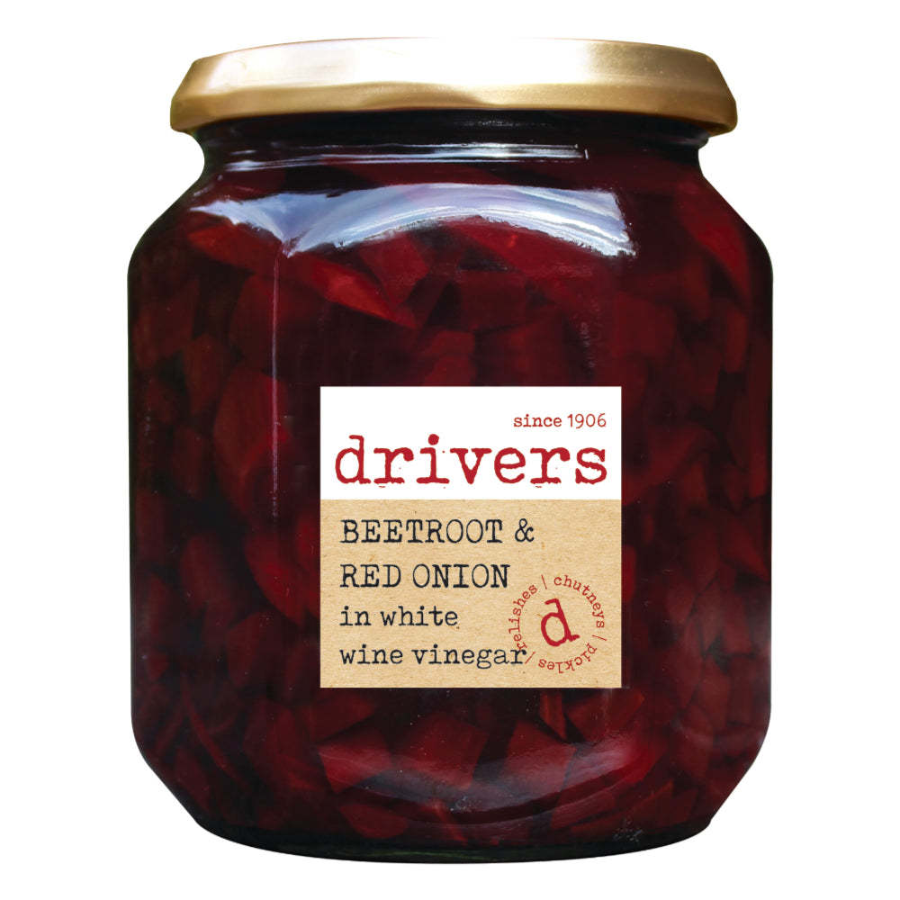 Drivers Beetroot & Red Onion in White Wine Vinegar (6x550g)