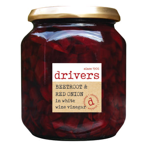 Drivers Beetroot & Red Onion in White Wine Vinegar (6x550g)