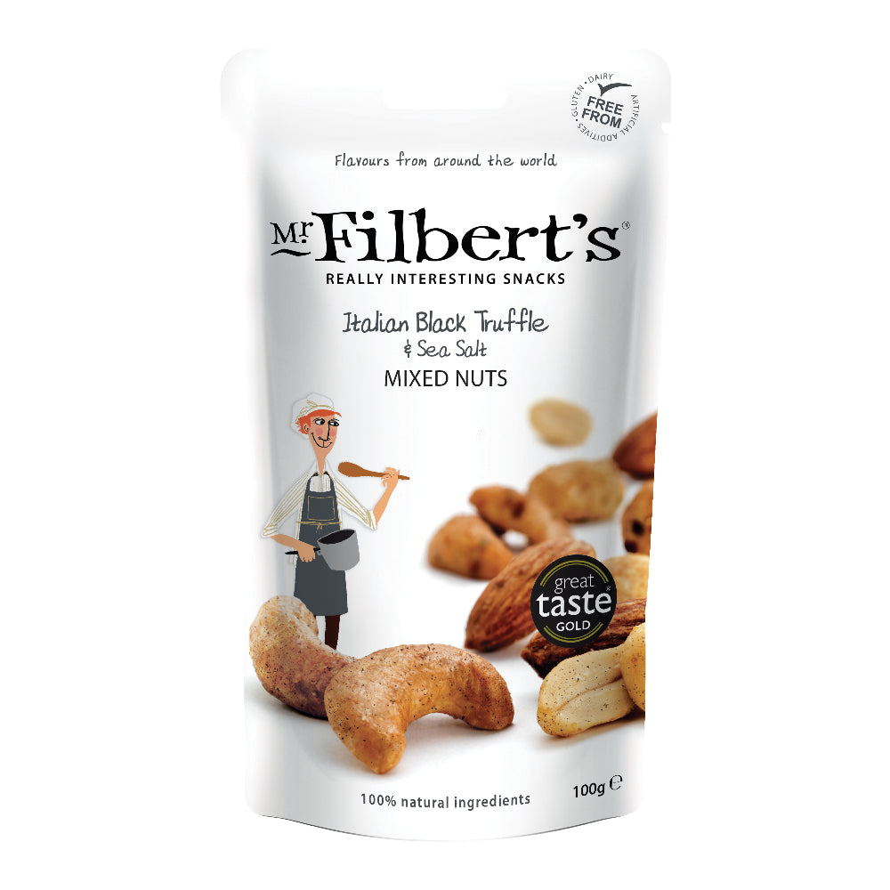 Mr Filbert's Italian Black Truffle & Sea Salt Mixed Nuts (12x100g)
