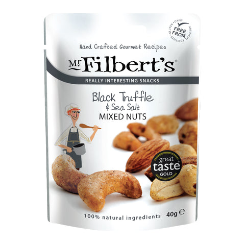Mr Filbert's Indulgent Black Truffle & Sea Salt Mixed Nuts (20x40g)