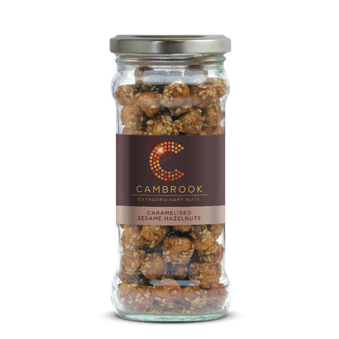Cambrook Caramelised Sesame Hazelnuts Jar (6x160g)