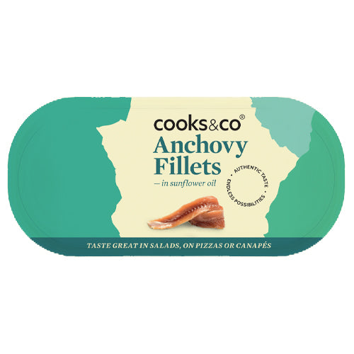 Cooks & Co Anchovy Fillets in Oil (10x50g)