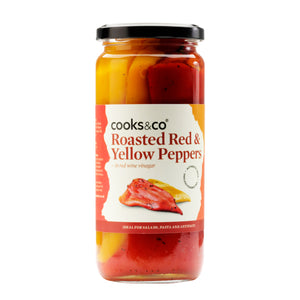 Cooks & Co Roasted Red & Yellow Peppers (6x460g)