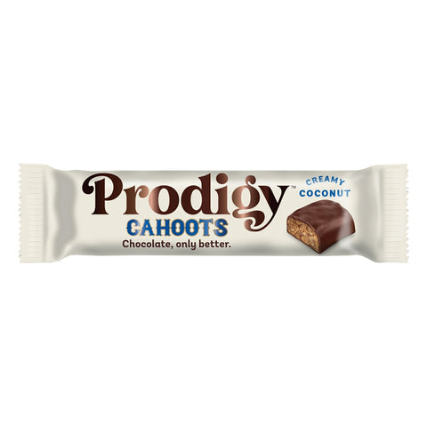 Prodigy Creamy Coconut Cahoots Chocolate Bar (15x45g)
