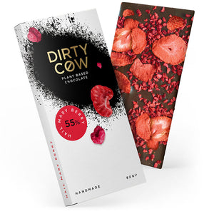 Dirty Cow Hail Mary Berry Plant Based Chocolate Bar (12x80g)