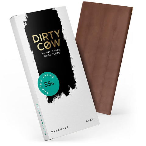 Dirty Cow Playne Jayne Plant Based Chocolate Bar (12x80g)
