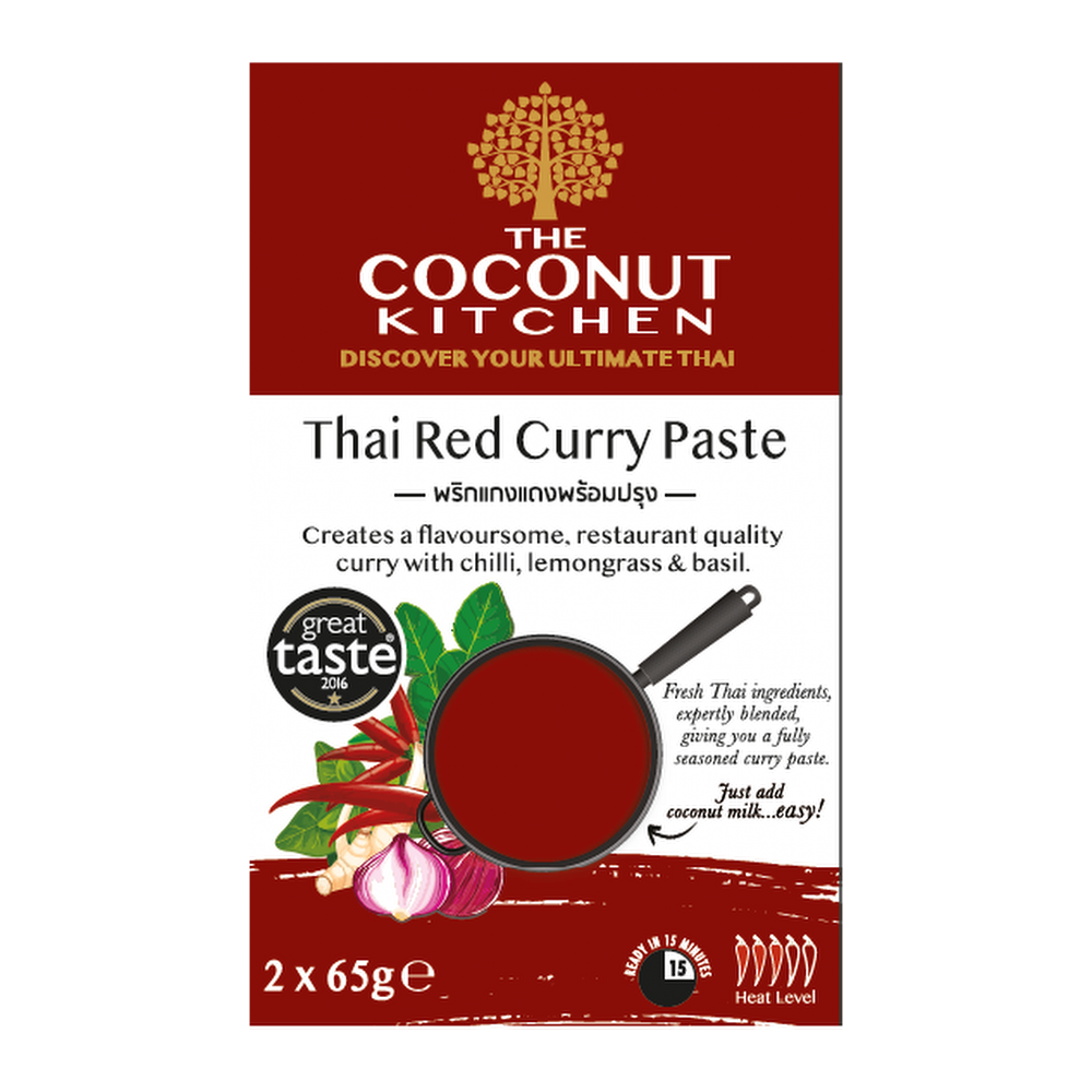 The Coconut Kitchen Thai Red Curry Paste (6x130g)