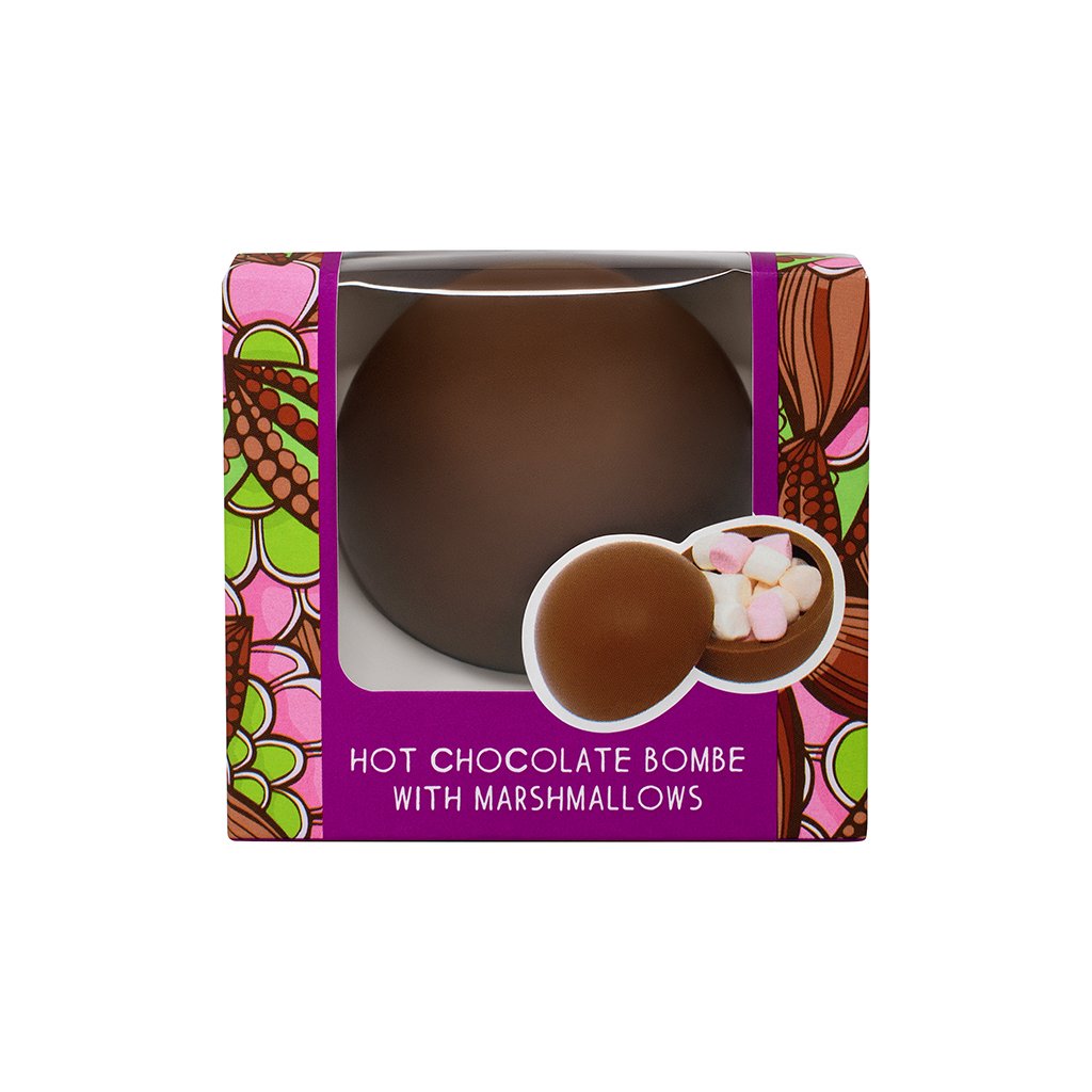 Cocoba Hot Chocolate Bombe with Marshmallows Single (12x50g)