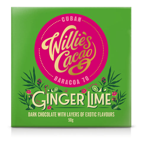 Willie's Cacao Ginger Lime Cuban Chocolate (12x50g)