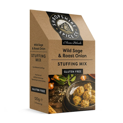 Shropshire Spice Co Gluten Free Wild Sage & Roast Onion Stuffing Mix (6x120g)