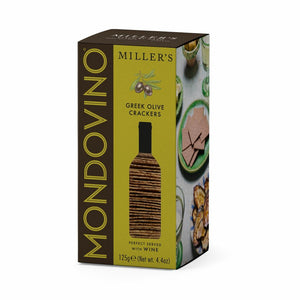 Artisan Biscuits Miller's Mondovino Greek Olive Crackers (6x125g)