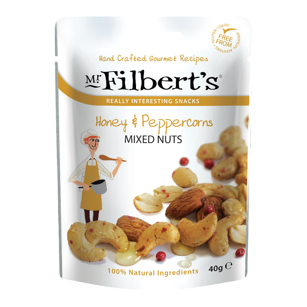 Mr Filbert's Honey & Peppercorn Mixed Nuts (20x40g)