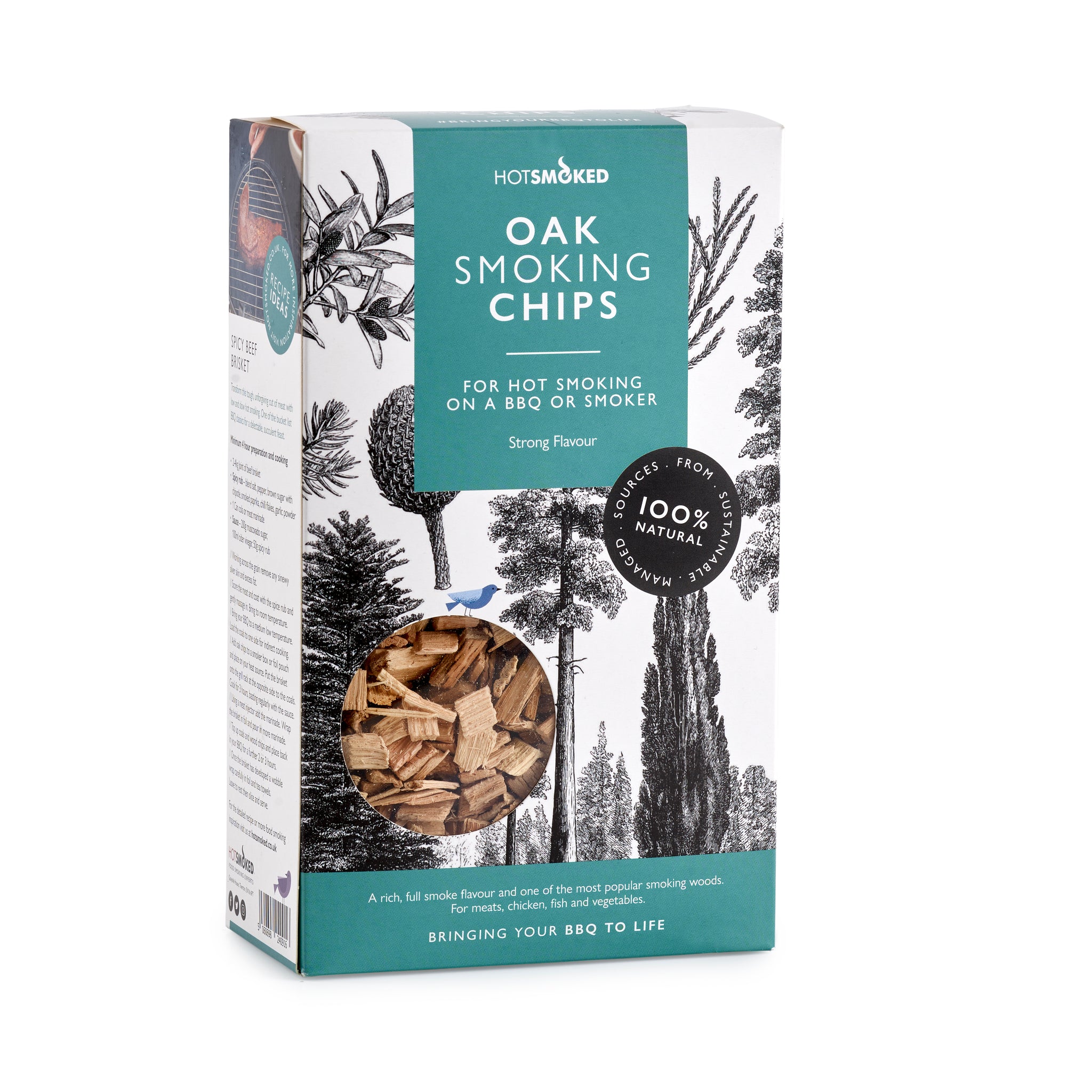 Hot Smoked Oak Smoking Chips