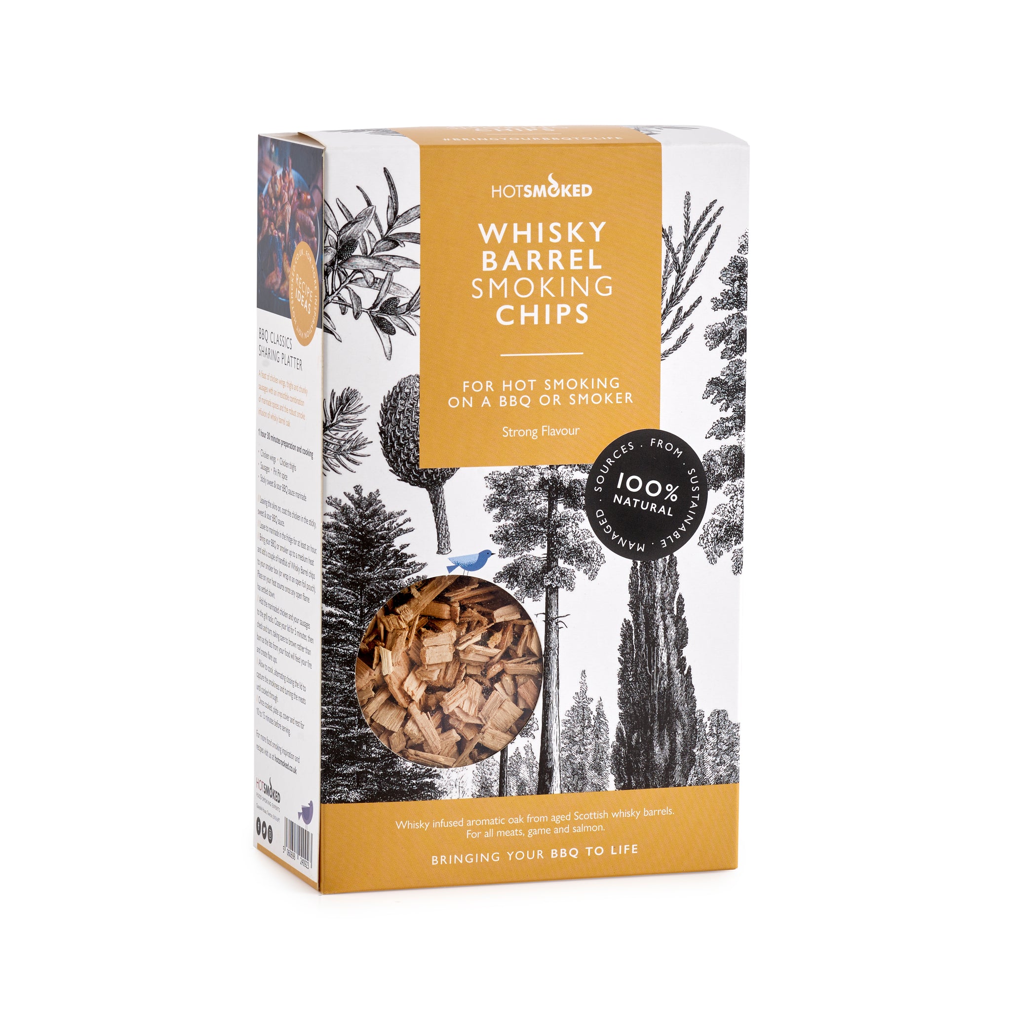 Hot Smoked Whisky Barrel Smoking Chips