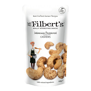 Mr Filbert's Indonesian Peppered Cashews (12x100g)