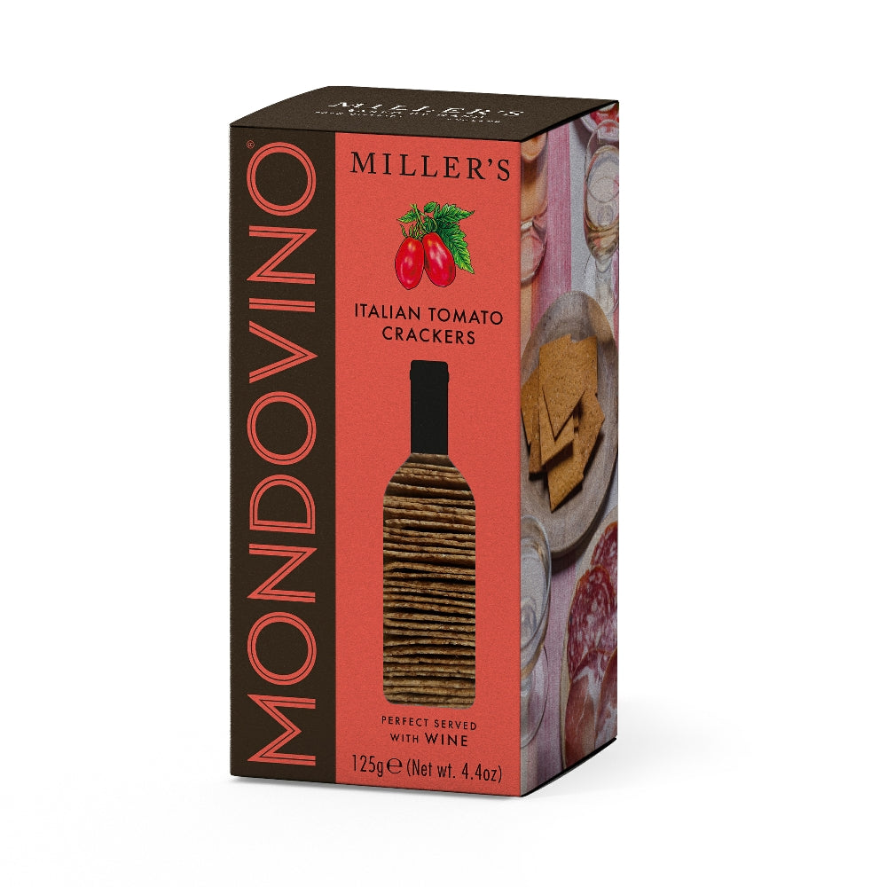 Artisan Biscuits Miller's Mondovino Italian Tomato Crackers (6x125g)
