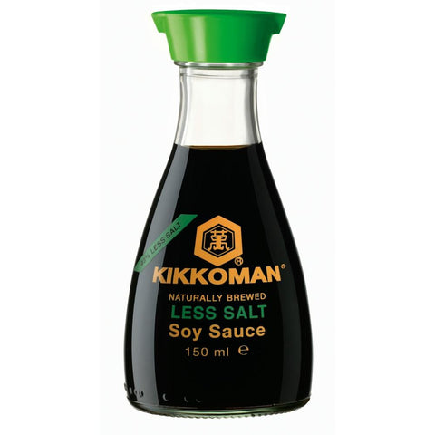 Kikkoman Less Salt Soy Sauce (6x150g)