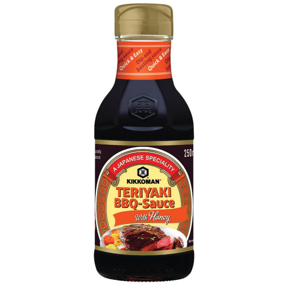 Kikkoman Teriyaki BBQ Sauce with Honey (6x250ml)