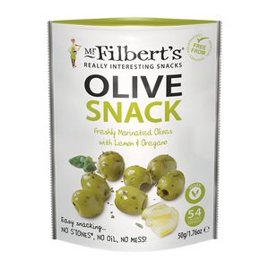 Mr Filbert's Green Olives with Lemon & Oregano (12x50g)