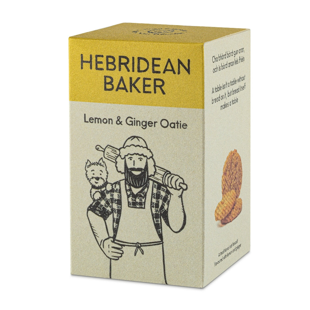 Hebridean Baker Lemon & Ginger Oaties (12x150g)