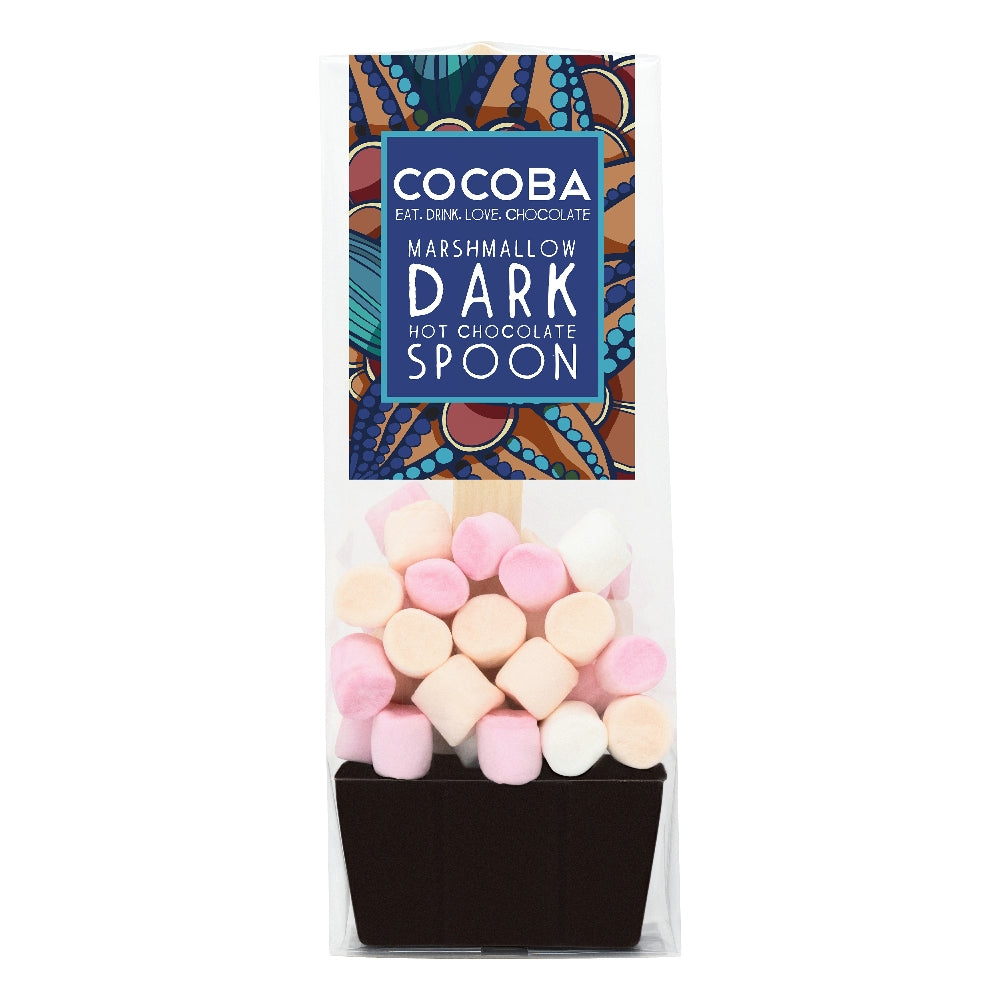 Cocoba Marshmallow Dark Hot Chocolate Spoon (12x50g)