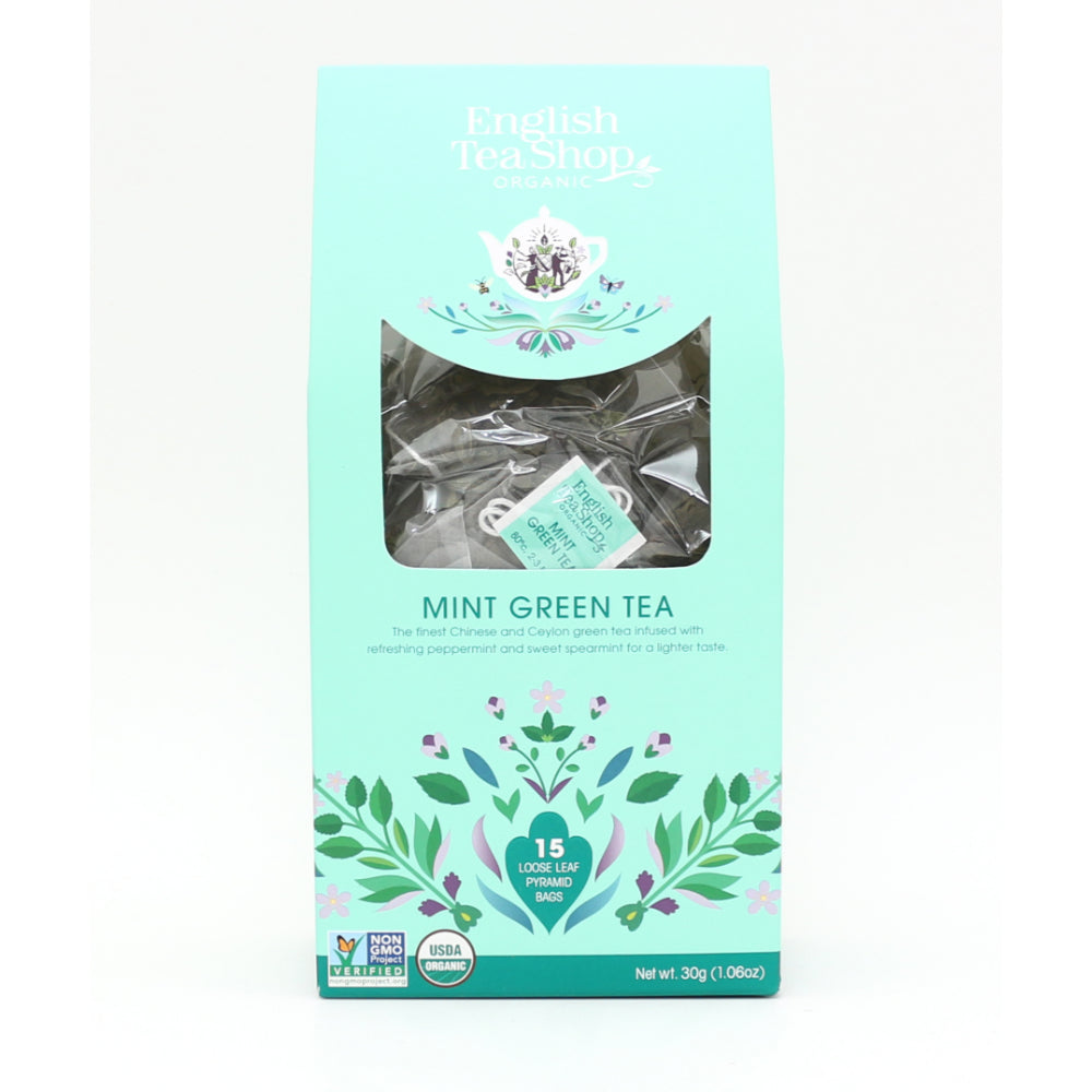 English Tea Shop Mint Green Tea (6x15 Pyramids)