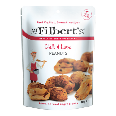 Mr Filbert's Chilli & Lime Peanuts Pocket Snacks (20x40g)
