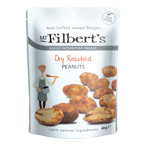 Mr Filbert's Dry Roasted Peanuts Pocket Snacks (20x40g)