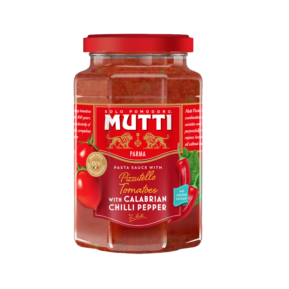 Mutti Pasta Sauce with Calabrian Chilli Pepper (6x400g)