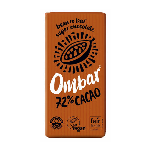Ombar 72% Cacao Chocolate Bar (10x35g)