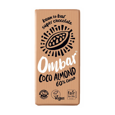 Ombar Coco Almond Chocolate Bar (10x70g)