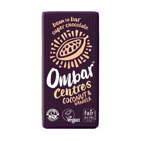 Ombar Centres Coconut & Vanilla Chocolate Bar (10x35g)