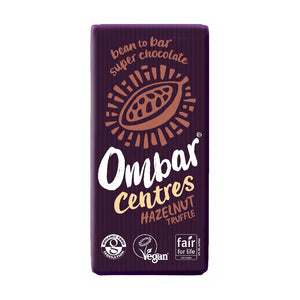 Ombar Centres Hazelnut Truffle Chocolate Bar (10x70g)