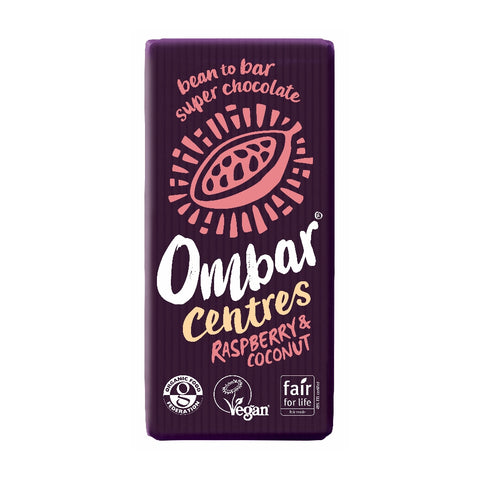 Ombar Centres Raspberry Chocolate Bar (10x70g)