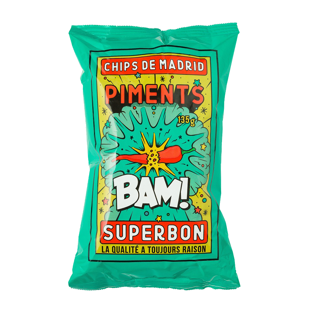 Superbon Piments (Chilli Pepper) Chips (14x135g)
