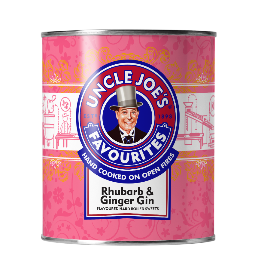 Uncle Joe's Rhubarb & Ginger Boiled Sweets (6x120g)