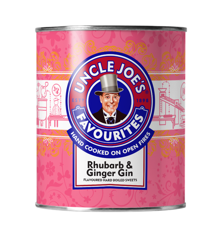 Uncle Joe's Rhubarb & Ginger Boiled Sweets (6x120g)