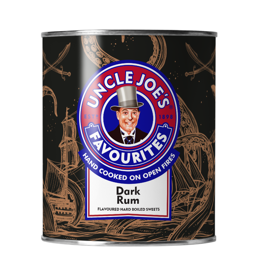 Uncle Joe's Dark Rum Boiled Sweets (6x120g)