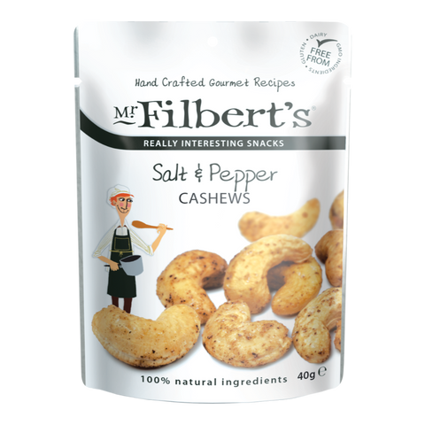 Mr Filbert's Salt & Pepper Cashews (20x40g)