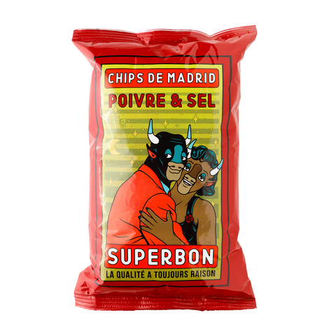 Superbon Poivre & Sel (Pepper & Salt) Chips (14x135g)