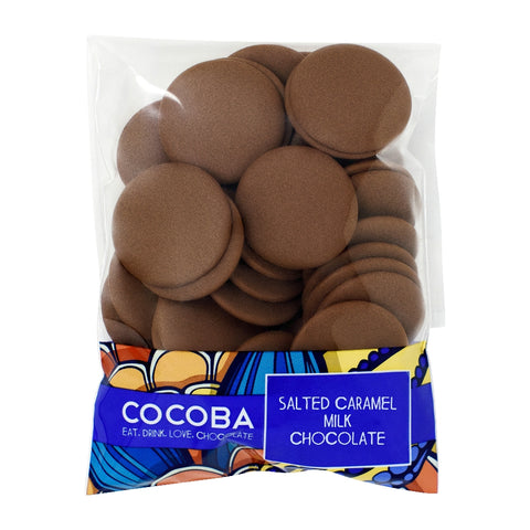 Cocoba Salted Caramel Milk Chocolate Buttons (8x120g)