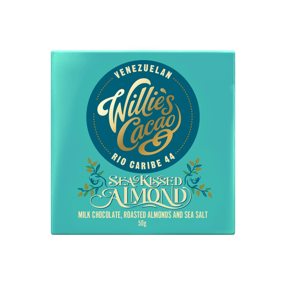 Willie's Cacao Sea Kissed Almond Venezuelan Chocolate (12x50g)