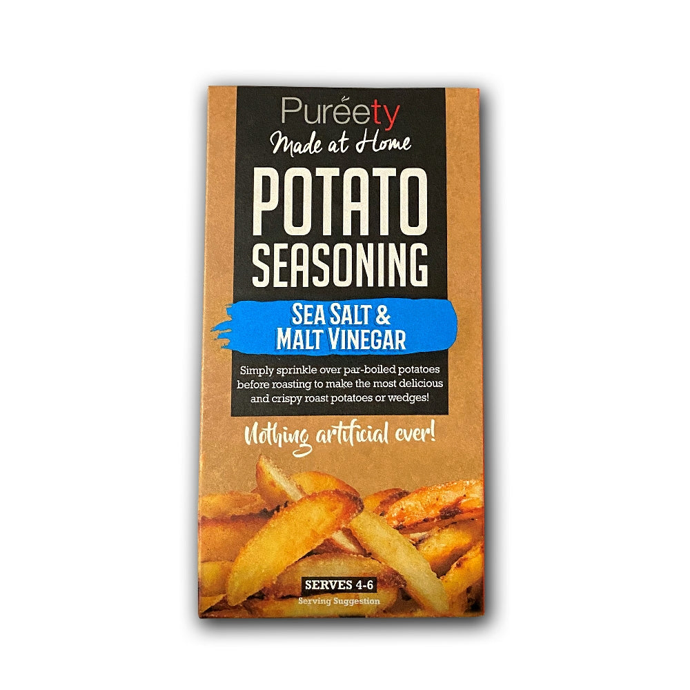 Pureety Sea Salt & Malt Vinegar Potato Seasoning (9x40g)