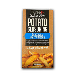 Pureety Sea Salt & Malt Vinegar Potato Seasoning (9x40g)
