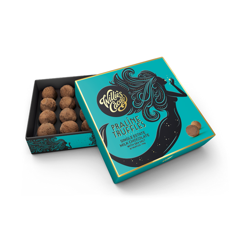 Willie's Cacao Milk Chocolate Praline Truffles with Sea Salt (6x110g)